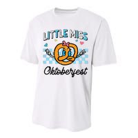 Little Miss Oktoberfest Pretzel German Performance Sprint T-Shirt