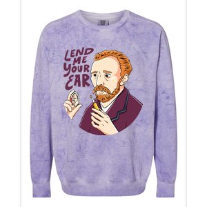 Lend me our ear Design for an Van Gogh Art Lover Colorblast Crewneck Sweatshirt