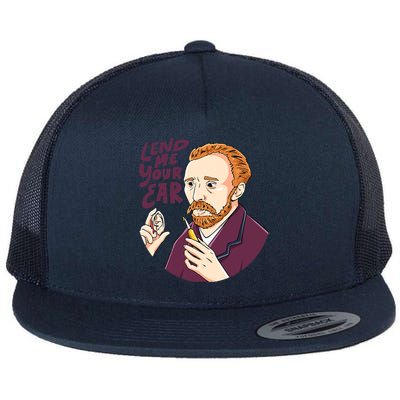 Lend me our ear Design for an Van Gogh Art Lover Flat Bill Trucker Hat