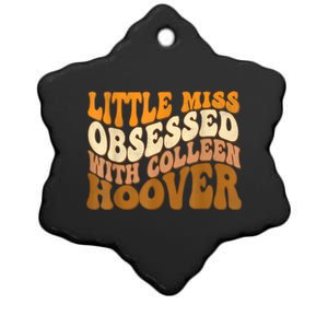 Little Miss ObsessedWith Colleen Hoover, Bookish Book Lover Ceramic Star Ornament