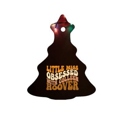 Little Miss ObsessedWith Colleen Hoover, Bookish Book Lover Ceramic Tree Ornament