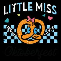 Little Miss Oktoberfest Pretzel German Tall T-Shirt