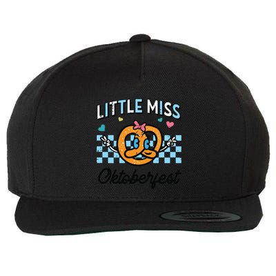 Little Miss Oktoberfest Pretzel German Wool Snapback Cap