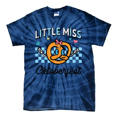 Little Miss Oktoberfest Pretzel German Tie-Dye T-Shirt