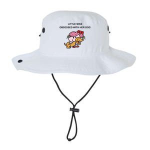 Little Miss Obsessed With Her Dog Funny Design Legacy Cool Fit Booney Bucket Hat