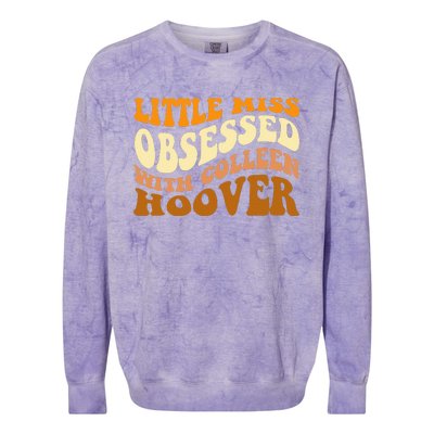 Little Miss Obsessed With Colleen Hoover Bookish  Colorblast Crewneck Sweatshirt