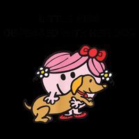 Little Miss Obsessed With Her Dog Funny Design Wool Snapback Cap