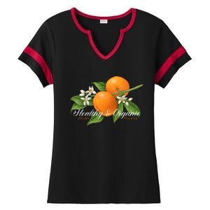 Limited Midnight Organic 5 Year Healthy & Organic Ladies Halftime Notch Neck Tee