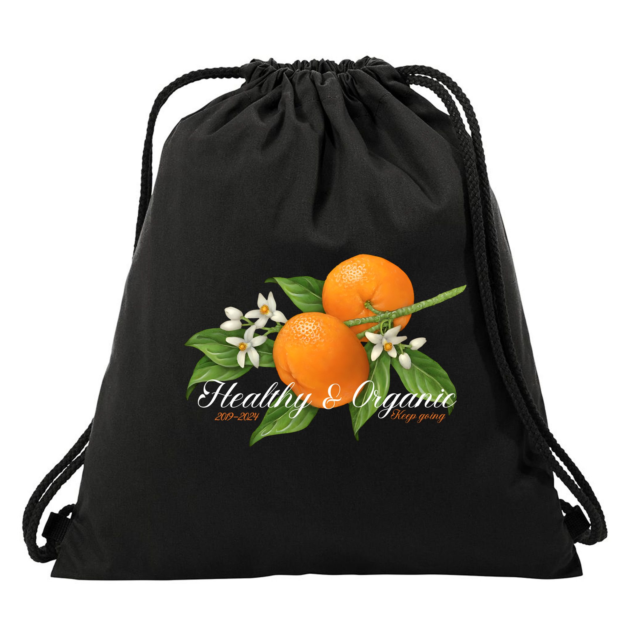 Limited Midnight Organic 5 Year Healthy & Organic Drawstring Bag