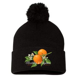 Limited Midnight Organic 5 Year Healthy & Organic Pom Pom 12in Knit Beanie