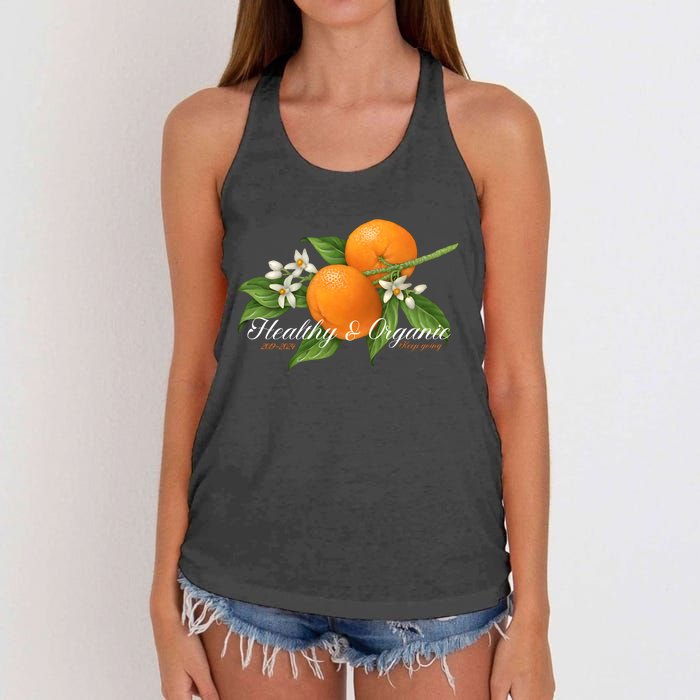 Limited Midnight Organic 5 Year Healthy & Organic Women's Knotted Racerback Tank