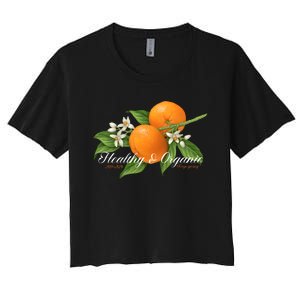 Limited Midnight Organic 5 Year Healthy & Organic Women's Crop Top Tee