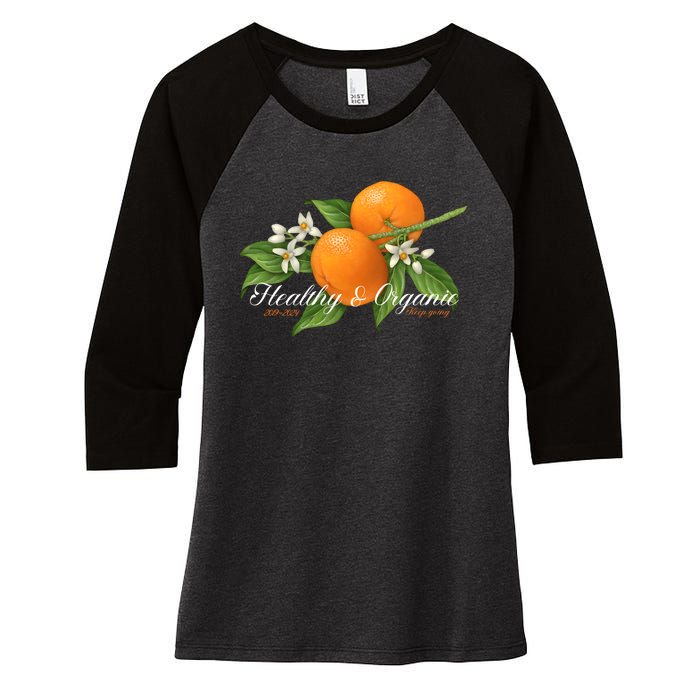 Limited Midnight Organic 5 Year Healthy & Organic Women's Tri-Blend 3/4-Sleeve Raglan Shirt