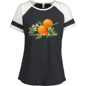 Limited Midnight Organic 5 Year Healthy & Organic Enza Ladies Jersey Colorblock Tee