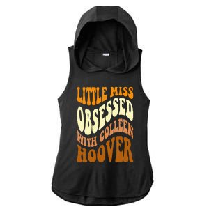 Little Miss Obsessed With Colleen Hoover Bookish Book Lover Ladies PosiCharge Tri-Blend Wicking Draft Hoodie Tank