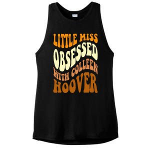 Little Miss Obsessed With Colleen Hoover Bookish Book Lover Ladies PosiCharge Tri-Blend Wicking Tank