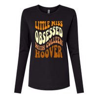 Little Miss Obsessed With Colleen Hoover Bookish Book Lover Womens Cotton Relaxed Long Sleeve T-Shirt