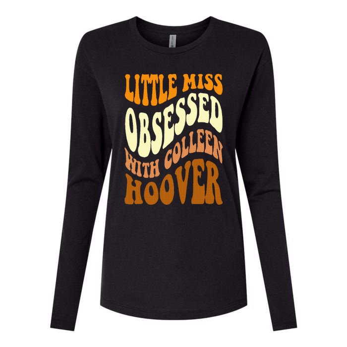 Little Miss Obsessed With Colleen Hoover Bookish Book Lover Womens Cotton Relaxed Long Sleeve T-Shirt