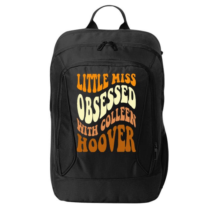 Little Miss Obsessed With Colleen Hoover Bookish Book Lover City Backpack