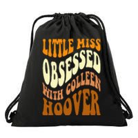 Little Miss Obsessed With Colleen Hoover Bookish Book Lover Drawstring Bag