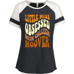 Little Miss Obsessed With Colleen Hoover Bookish Book Lover Enza Ladies Jersey Colorblock Tee