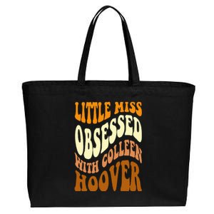 Little Miss Obsessed With Colleen Hoover Bookish Book Lover Cotton Canvas Jumbo Tote