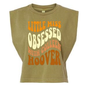 Little Miss Obsessed With Colleen Hoover Bookish Book Lover Garment-Dyed Women's Muscle Tee