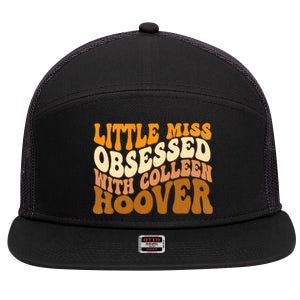 Little Miss Obsessed With Colleen Hoover Bookish Book Lover 7 Panel Mesh Trucker Snapback Hat