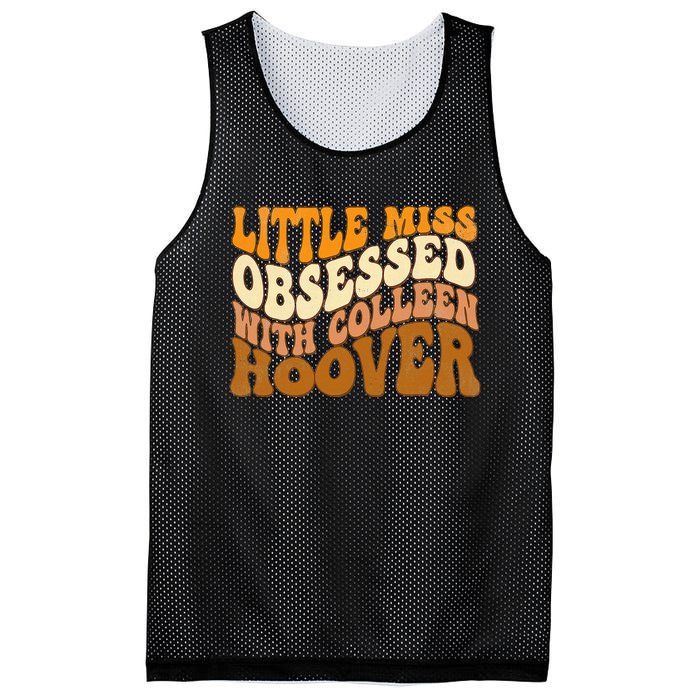 Little Miss Obsessed With Colleen Hoover Bookish Book Lover Mesh Reversible Basketball Jersey Tank