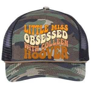 Little Miss Obsessed With Colleen Hoover Bookish Book Lover Retro Rope Trucker Hat Cap