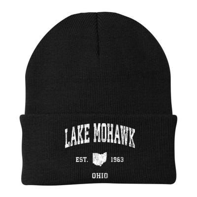 Lake Mohawk Ohio Oh Vintage Athletic Beanie