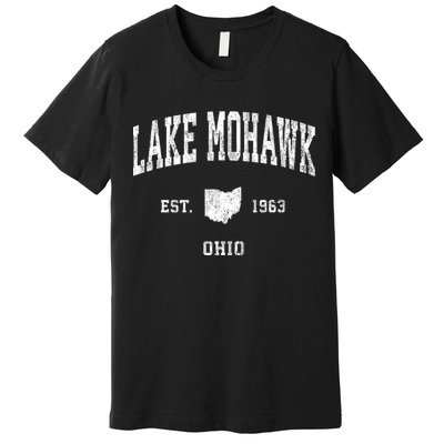 Lake Mohawk Ohio Oh Vintage Athletic Premium T-Shirt