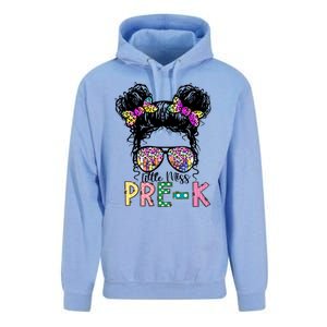 Lil Miss PreK Messy Bun Tie Dye American Meaningful Gift Unisex Surf Hoodie