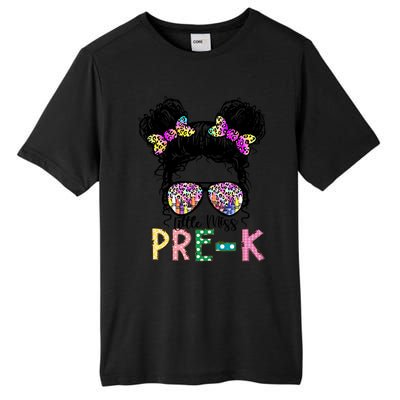 Lil Miss PreK Messy Bun Tie Dye American Cool Gift Tall Fusion ChromaSoft Performance T-Shirt