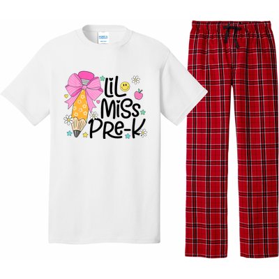 Little Miss Prek Pencil Bow First Day Of School Pajama Set