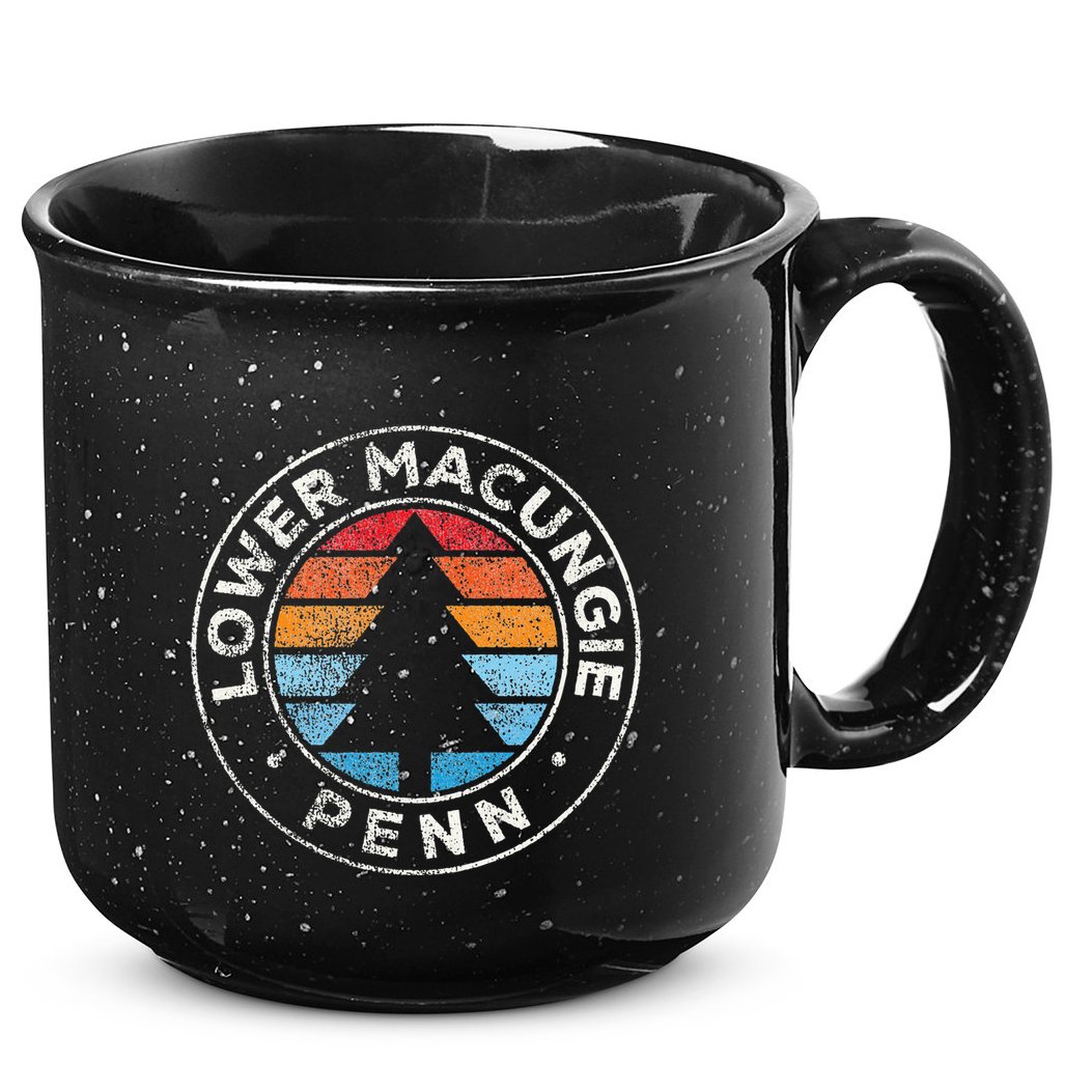 Lower Macungie Pennsylvania Pa Vintage Graphic Retro 70s 15oz Campfire Ceramic Mug