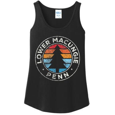 Lower Macungie Pennsylvania Pa Vintage Graphic Retro 70s Ladies Essential Tank