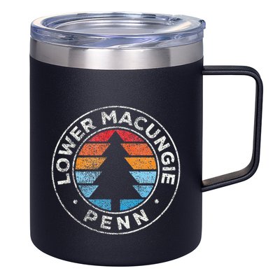 Lower Macungie Pennsylvania Pa Vintage Graphic Retro 70s 12oz Stainless Steel Coffee Mug