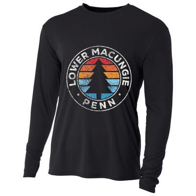 Lower Macungie Pennsylvania Pa Vintage Graphic Retro 70s Cooling Performance Long Sleeve Crew