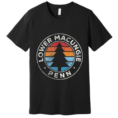 Lower Macungie Pennsylvania Pa Vintage Graphic Retro 70s Premium T-Shirt