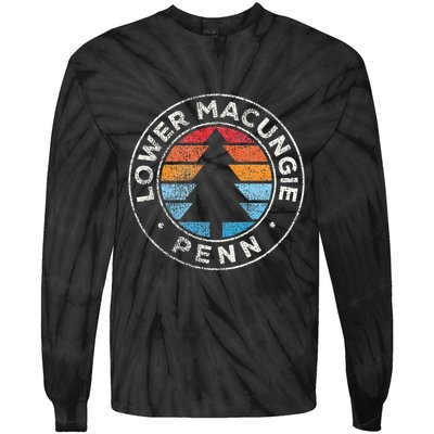 Lower Macungie Pennsylvania Pa Vintage Graphic Retro 70s Tie-Dye Long Sleeve Shirt