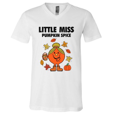 Little Miss Pumpkin Spice V-Neck T-Shirt