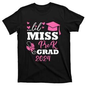 Little Miss Prek Grad 2024 Preschool Prek Graduation T-Shirt