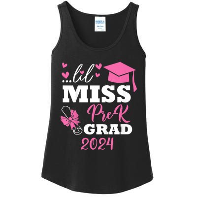 Little Miss Prek Grad 2024 Preschool Prek Graduation Ladies Essential Tank