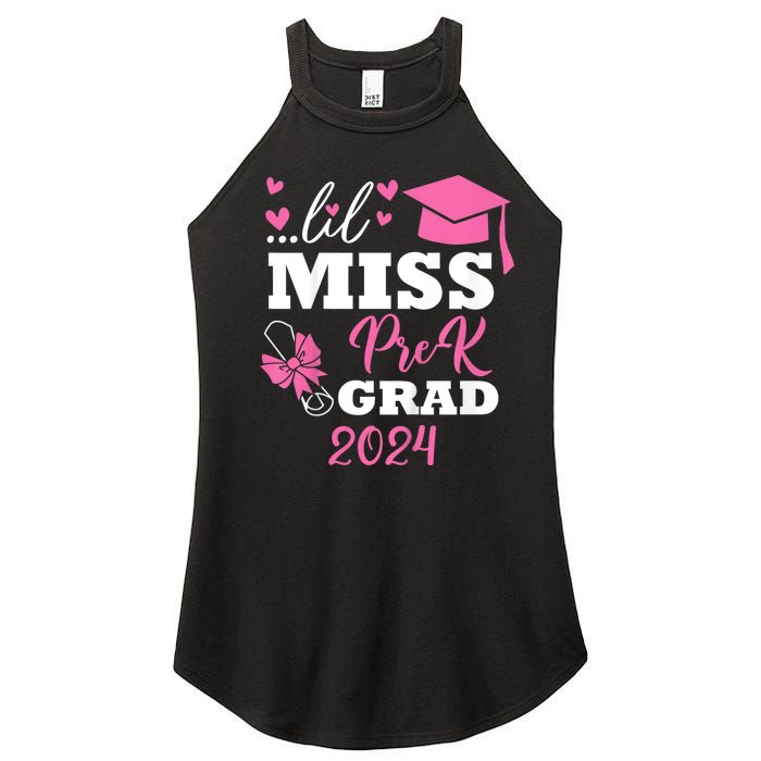 Little Miss Prek Grad 2024 Preschool Prek Graduation Women’s Perfect Tri Rocker Tank