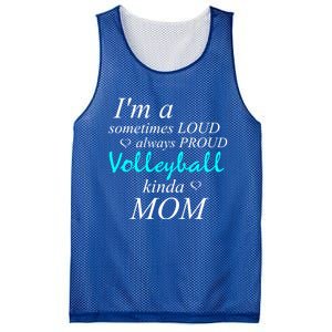 Loud Mom Proud Mothers Love Volleyball Kinda Mother Cool Gift Mesh Reversible Basketball Jersey Tank