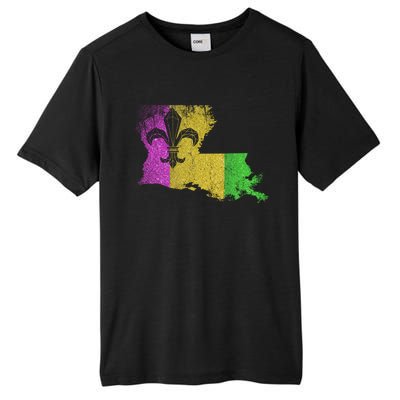 Louisiana Masquerade Parade Party New Orleans Mardi Gras Cool Gift Tall Fusion ChromaSoft Performance T-Shirt