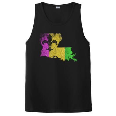 Louisiana Masquerade Parade Party New Orleans Mardi Gras Cool Gift PosiCharge Competitor Tank