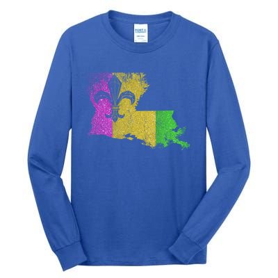 Louisiana Masquerade Parade Party New Orleans Mardi Gras Cool Gift Tall Long Sleeve T-Shirt