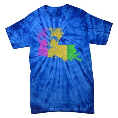 Louisiana Masquerade Parade Party New Orleans Mardi Gras Cool Gift Tie-Dye T-Shirt